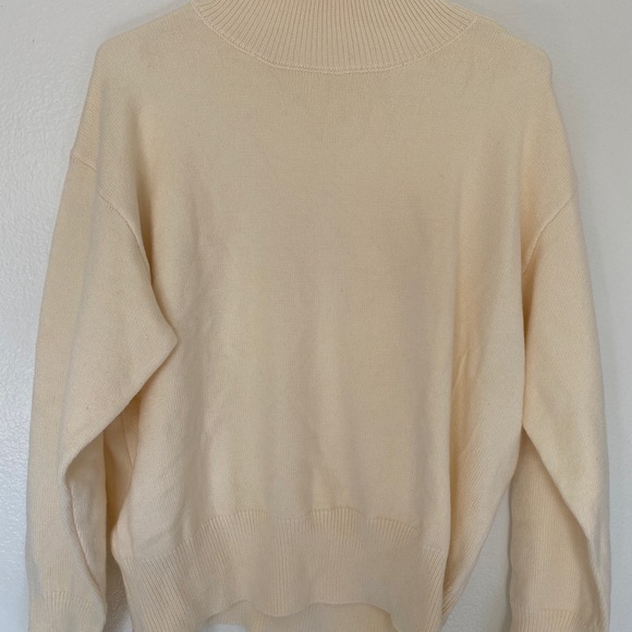 Dazy Cream Colored Turtleneck Buttoned Sweater - Picture 6 of 10